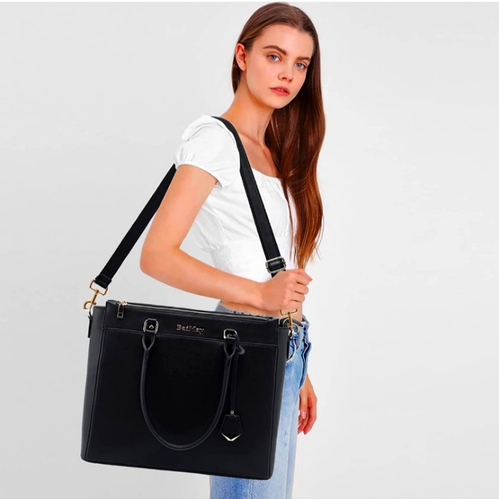BaiMay ,17 Inch Women Laptop Work Tote Professional Multi-compartments